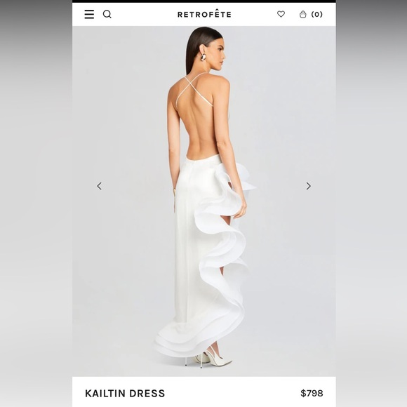 KAILTIN DRESS by Retrofête. Color White, size XXS - Picture 3 of 15